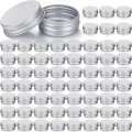 15ml silver Aluminum tin refillable with screw lid